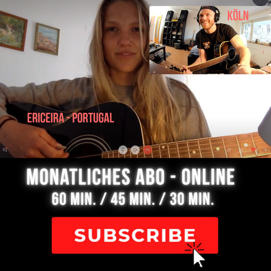 Online-Unterricht – Monatsabo (30 / 45 / 60 Minuten)